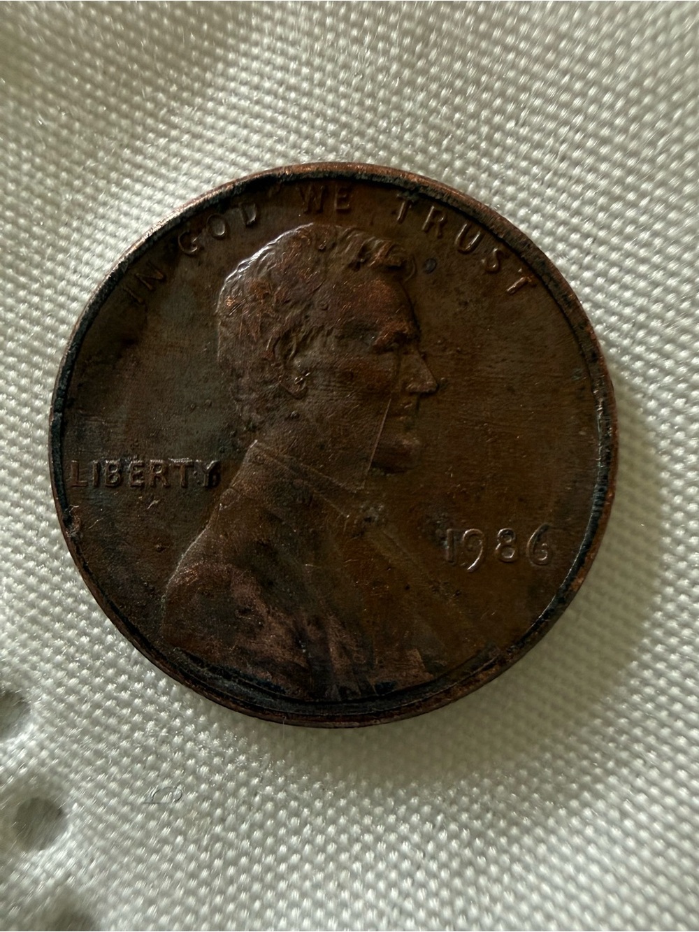 Rare 1986 coin with no mint mark